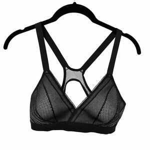 lululemon athletica Black Strappy Mesh Bra